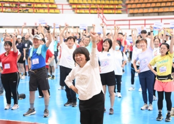 ▲嘉義市科技運動會讓樂齡長者也能享受運動。(圖/嘉義市政府提供)