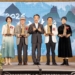 ▲縣長翁章梁(中)表揚第4屆嘉義文化獎得主,右起郭玉雯、蔡振南、陳政宏、王瓊玲。(圖/嘉義縣政府提供)
