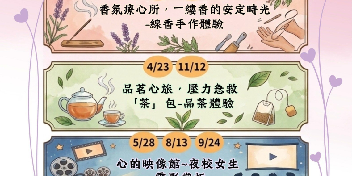 ▲嘉義縣衛生局年度心理健康系列課程。（圖/嘉義縣政府提供）