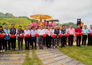 ▲「雲境心園」太平圓山觀星平台剪綵啟用。（圖/嘉義縣政府提供）