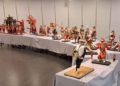 ▲蔡爾容一甲子紙塑工藝展~媽祖繞境陣頭出巡。(圖/雲林縣政府提供)