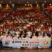 ▲市長黃敏惠與各界貴賓共同慶祝溫蘋基金會助學邁入第15年。(圖/嘉義市政府提供)