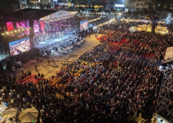 ▲2025嘉義市國際管樂節晚會吸引滿場觀眾。(圖/嘉義市政府提供)