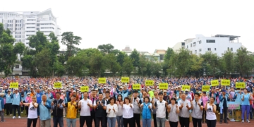 ▲嘉義市114年度長青健行活動今(8)日一早吸引近3000位民眾熱情響應。(圖/嘉義市政府提供)