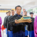 ▲新港文昌國小隆重舉行孔子2574週年誕辰典禮，縣長翁章梁擔任正獻官。（圖/嘉義縣政府提供）
