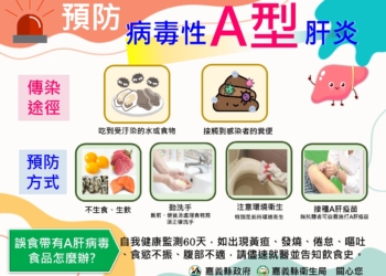 ▲衛生局提供A肝預防方法，籲民眾注意。(圖/嘉義縣政府提供)