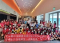 ▲鹿場國小及中興國小學「逐鹿藝場藝中尤興」聯展，今(13)日上午熱鬧開幕儀式。(圖/雲林縣政府提供)